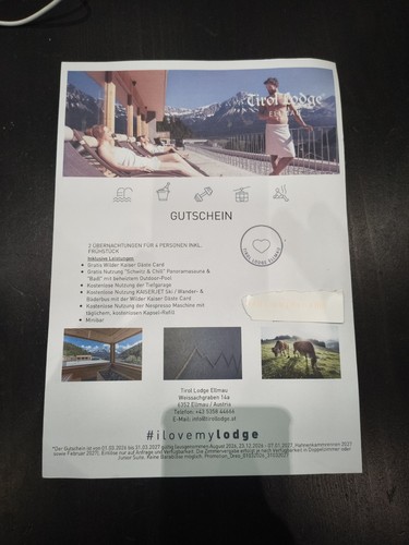 Tirol lodge gutschein - tirol,