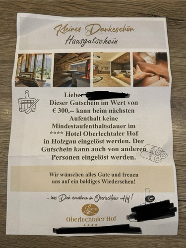 Hotelgutschein oberlechtaler - hotelgutschein,